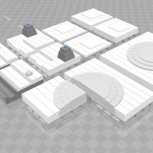 easy streets all dust deco tile set architecture buildings structures 3d print model - Mito3D