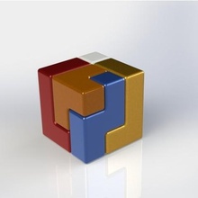 kolay tetris bulmaca küp tarzı oyun oyuncaklar çocuklar oyunlar 3d print model - Mito3D