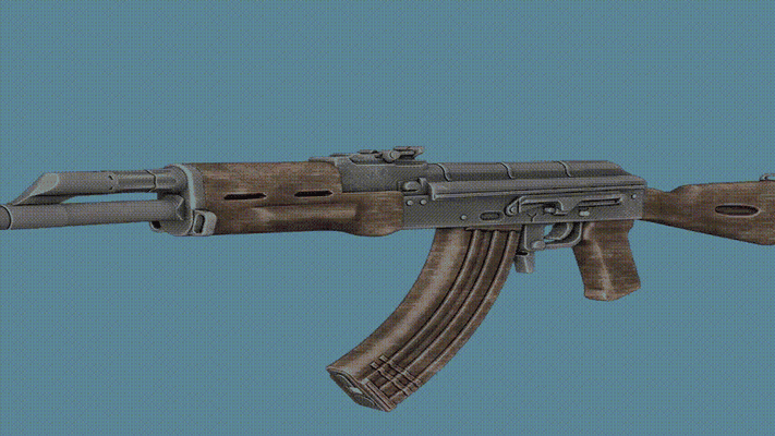 fácil to impressão apoia ak47 pago versão cu luz ak ar glock armas m x kalashnikov mm arma fogo instagram airsoft piu akm tático rifle pistola csgo militares 3d print model - Mito3D