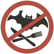 eat bats - sign 1 lammesky funny dont vampire bat 3d print model - Mito3D
