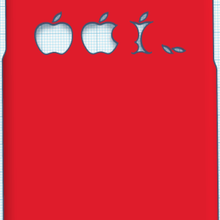 mangé iphone d'apple de cas divers x apple l'iphone 3d print model - Mito3D