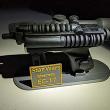 ec-17 blaster stand game props star wars scout trooper ec17 3d print model - Mito3D