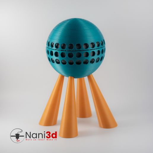 echo dot In piedi gadget prusai3mk3s printbyprusa artiglieria 3dprinting stampante3d stampa3d prusament cults3d thingiverse fusion360 design fabbricazione 3dworld 3ddesign scrivania desksetup deskorganizer deskorganization amazon alexa 3D print model - Mito3D