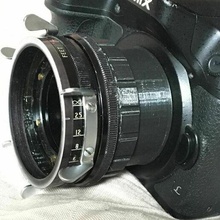 relámpago cameflex adaptador m4 3 m43 cámara camflex lente montar micro 3d print model - Mito3D