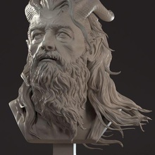 eclipse demon king art free bust creature fantasy gift rpg miniature sculpt tabletop minis d&d 3d print model - Mito3D