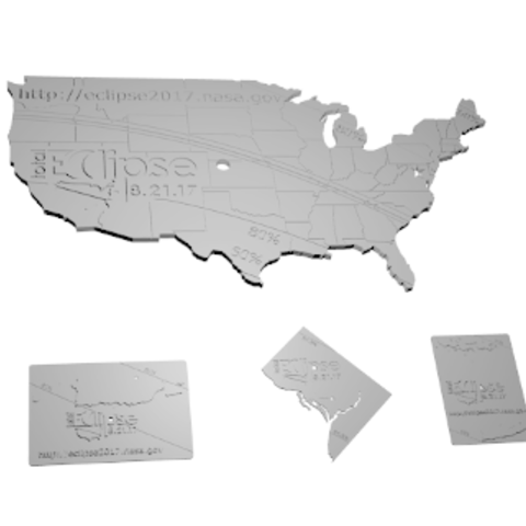 eclipse usa territories tool tools total solar 3D print model - Mito3D