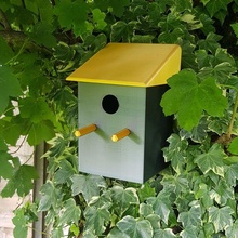 eco friendly customisable bird box gardens balconies walls collins creations 3d gadget garden furniture 3d print model - Mito3D