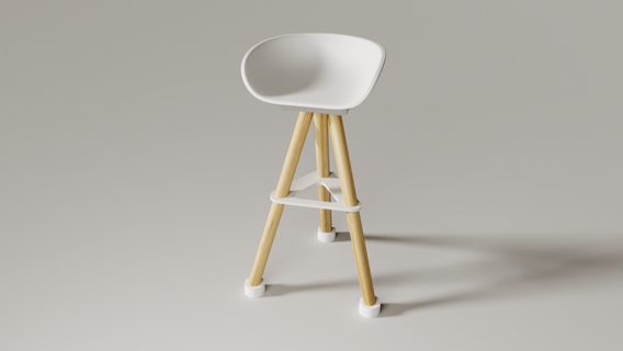 écocraft 3d imprimé chaise moderne conception modèle meubles Accueil maison 3d print model - Mito3D