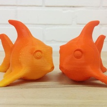 ed goldfish game animals zbrush cute 3d print model - Mito3D