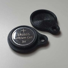 edc bouton cellule titulaire soutien porte clés 3d print model - Mito3D