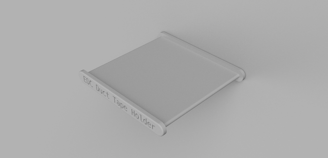 edc ductape titulaire soutien edc 3d print model - Mito3D