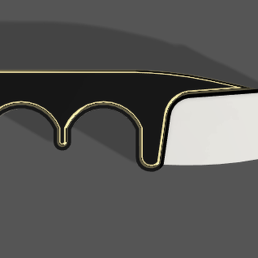 edc knife 3D print model - Mito3D