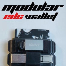 edc carteira modular - interchangable módulo de clipes gadget 3d print model - Mito3D
