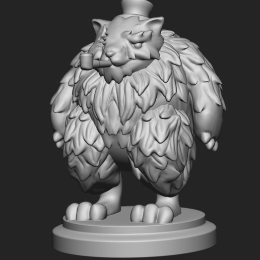 eddga de ragnarok online juego juguete tiger en línea mvp monster modelo mini león juegos jugador el pelaje figura felino la fantasía fanart fan art no molestar criatura fresco jefe monstruo bestia animal acción 3D print model - Mito3D