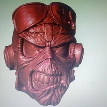eddie aces high ironmaiden 3d print model - Mito3D