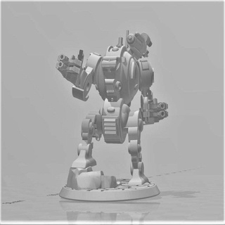 eddie furibundus pattern style dreadnought - 28mm robot sci-fi space games 3d print model - Mito3D