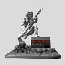 Eddie hierro doncella 3d impresión Iron Maiden juguete músico leyendas imprimible Figura acción estrella rock guitarra pose mezcla stl miniatura 3dprinting figura vinilo juguetes obj americano metal 3d print model - Mito3D