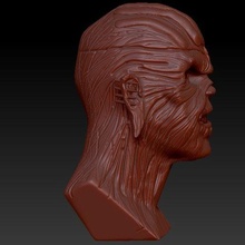 Eddie hierro doncella busto Arte música pesado personaje fantasía zombi 3d print model - Mito3D