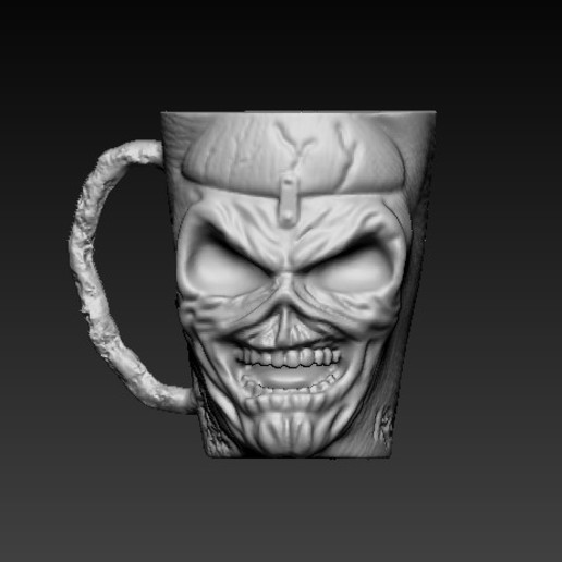 eddy iron maiden mug glass skulldy 3D print model - Mito3D