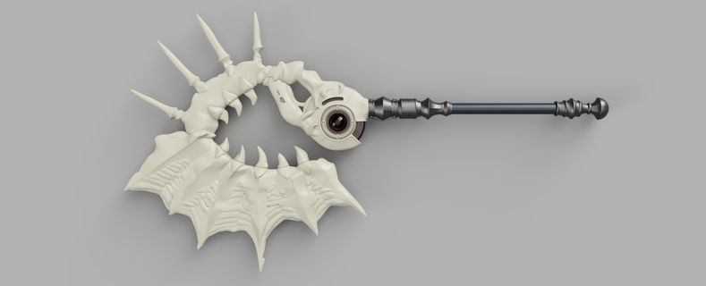 edelgard's aymr axe fire emblem three houses fe3h hero relic bone weapon cosplay prop accessory edelgard amyr 3d print model - Mito3D