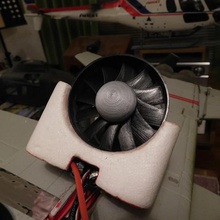 70mm 12-hoja fed ventilador se ajusta starmax f-5 edf varios 3d print model - Mito3D