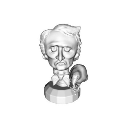 edgar allan poe a arte allen horror zbrush 3D print model - Mito3D