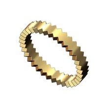 Beira empilhador banda tamanhos 4to8 3d impressão modelo joalheria moda imprimível ouro prata empilhável geométrico anel jóias serrilhado padronizar 3d print model - Mito3D