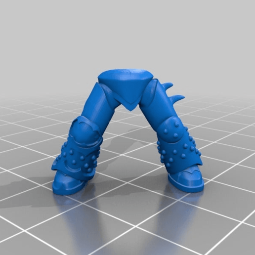 edgy jambes art chaos space marines du warhammer 40k modèles 3D print model - Mito3D