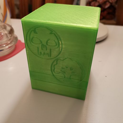 edh comandante cubierta caja mtg 100 artilugio magia reunión deckbox golgari 3D print model - Mito3D