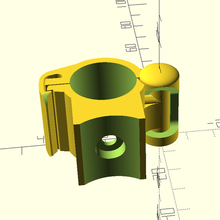 editable bike pump mount 3d print model - Mito3D