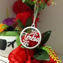 editável Natal enfeites gadget decorações personalizado enfeite 3d print model - Mito3D