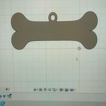editierbar Hund Etikett Gadget Teller Tier Halskette Wolf 3d print model - Mito3D