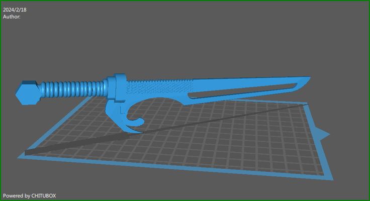 edo voss sword dave bastista 3d print model - Mito3D
