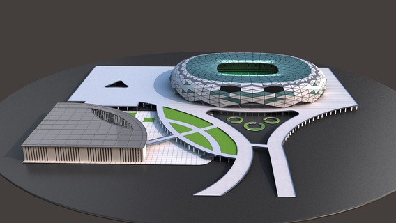 education city stadium cricket sports sport ground bat ball arena play area pitch world cup 3d print model - Mito3D