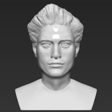 edward cullen di twilight robert pattinson busto stampa 3d ready art statua figurina in miniatura film bella 3d print model - Mito3D