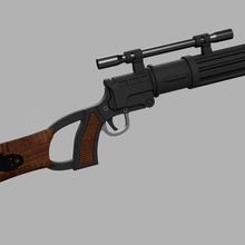 ee 3 carabina rifle boba gordo estrella guerras clon desintegrador mandaloriano fett 3d print model - Mito3D