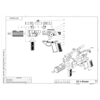ee 4 carabina rifle Estrela guerras imprimível 3d modelo stl + cafajeste agrupar comercial 3d print model - Mito3D