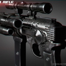 ee-4 blaster rifle jogo starwars adereços scalemodel cosplay blasters 3d print model - Mito3D