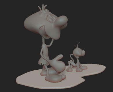 expectativas beeva pflip idade Disney mickey rato desenho animado pateta Donald personagem brinquedo arte 3d print model - Mito3D
