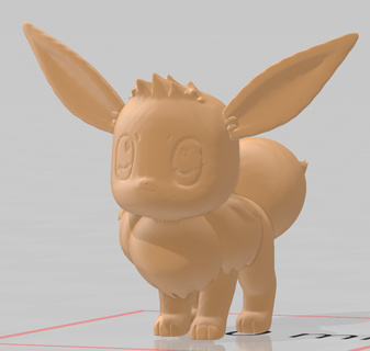 eevee pokemon pokemonrojo pokemonazul pokemonamarillo 3d print model - Mito3D
