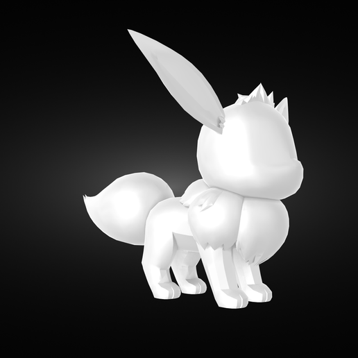 eevee pokemon 3D print model - Mito3D