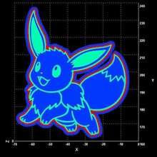 eevee pokemon cookie cutter home cookies toy 3d print model - Mito3D