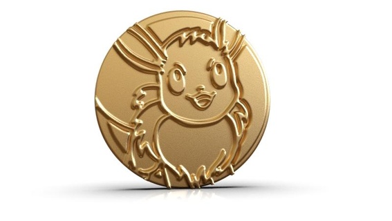 eevee Pokémon tcg moeda cartas Pikachu bulbasauro esquilo encantador miado mewtwo blastoise garchomp 3d print model - Mito3D