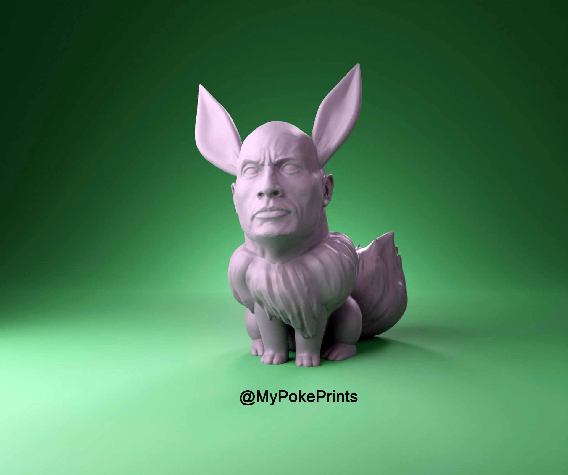 Eevee Kaya pokemon evrim kayatopu Pikaçu Charmander sihirbaz 3D print model - Mito3D