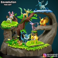eeveelutions pokemon 3d print model - Mito3D