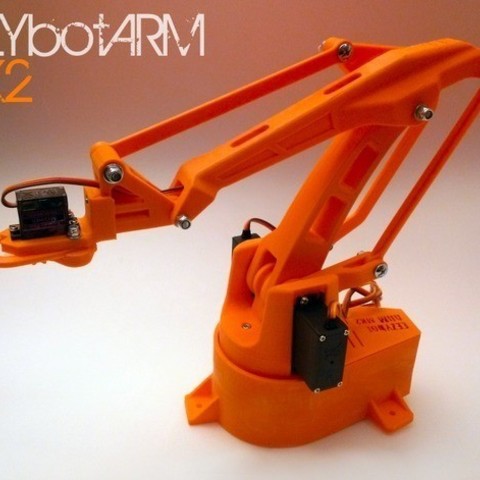eezybotarm mk2 outil de bras robotique la imprimé robot 3D print model - Mito3D