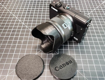 ef m 15 45 lente cappuccio cap 45mm canone efm telecamera 3d print model - Mito3D