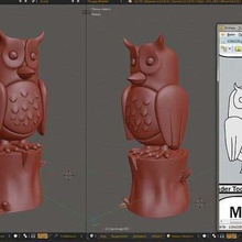 gestionnaire efficace chouette russe mem jeu animaux owl minatures le mignon d'oiseaux 3d print model - Mito3D