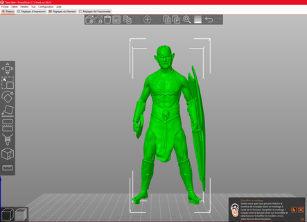 eflnrv01stl jogos Guerreiro duende elfo homem 3d print model - Mito3D
