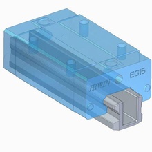 eg15 linear rail - dummy sections 3d print model - Mito3D